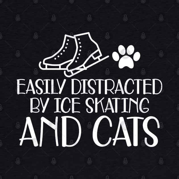 Ice Skater - Easily excited by ice skating and cats by KC Happy Shop